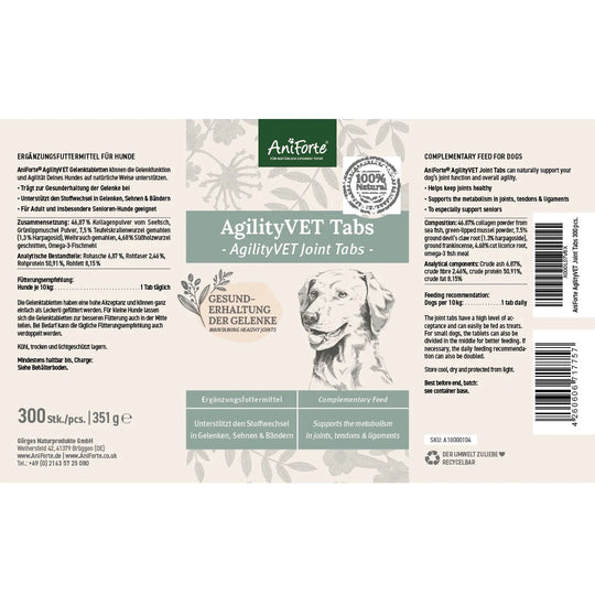 AgilityVET Joint Care Tablets by AniForte-3