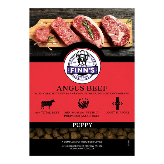 Finn's Puppy Angus Beef Dry Complete Dog Food