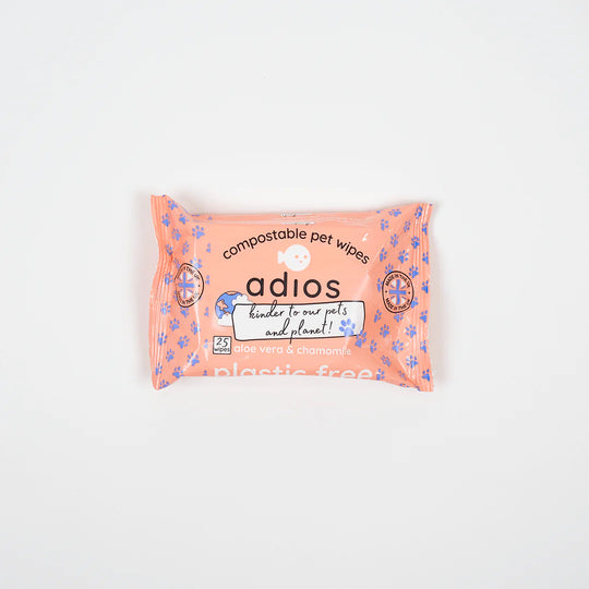 Adios Compostable Pet Wipes