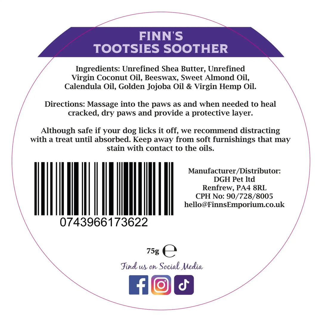 Finn's Tootsies Soother - Paw Balm