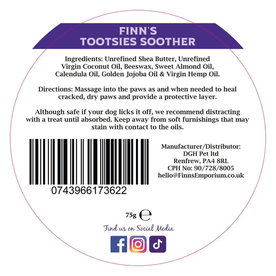Finn's Tootsies Soother - Paw Balm