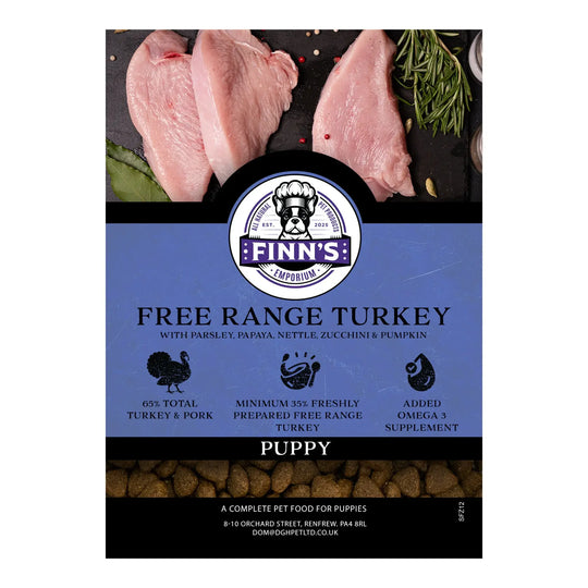 Finn's Puppy Free Range Turkey Complete Dog Food