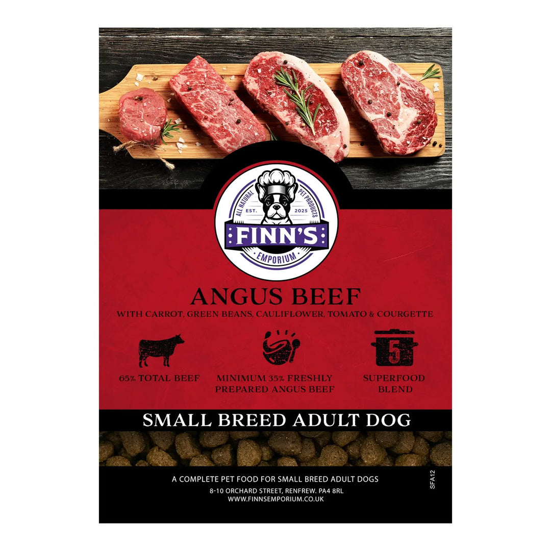 Augues Beef Opie's SMALL BREED Angus Beef Dry Complete Dog Food – Finn's Emporium