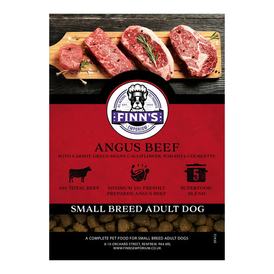 Finn's SMALL BREED Angus Beef Dry Complete Dog Food