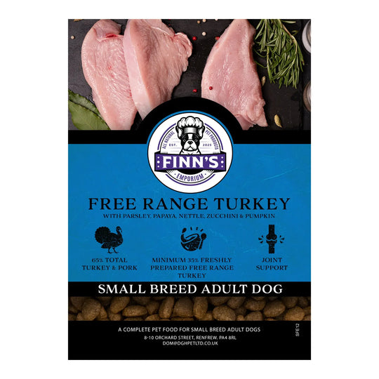 Finn's SMALL BREED Free Range Turkey Complete Dry Dog Food